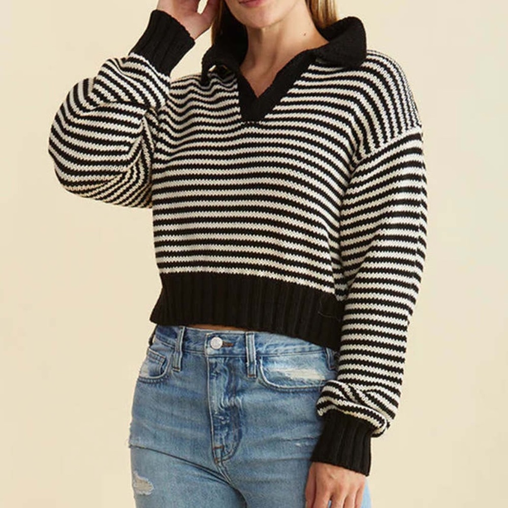 Ciao Lucia Venezia Polo in Micro Stripe